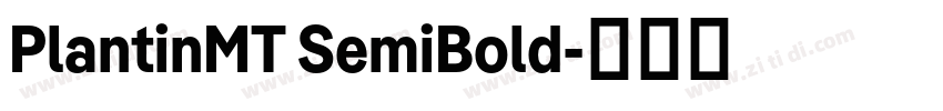 PlantinMT SemiBold字体转换